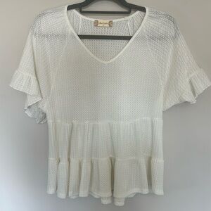 Cute summertime white blouse